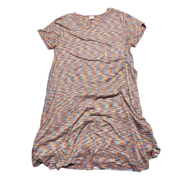 LulaRoe Dress Womens 2XL Stretchy‎ Polyester Blend Scoop Neck Loose Fit Colorful - Picture 3 of 11